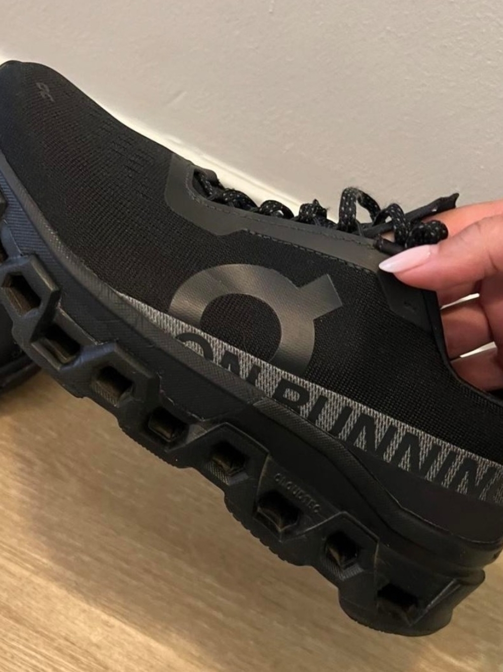 On Running Women's Black Cloudmonster Running Shoe